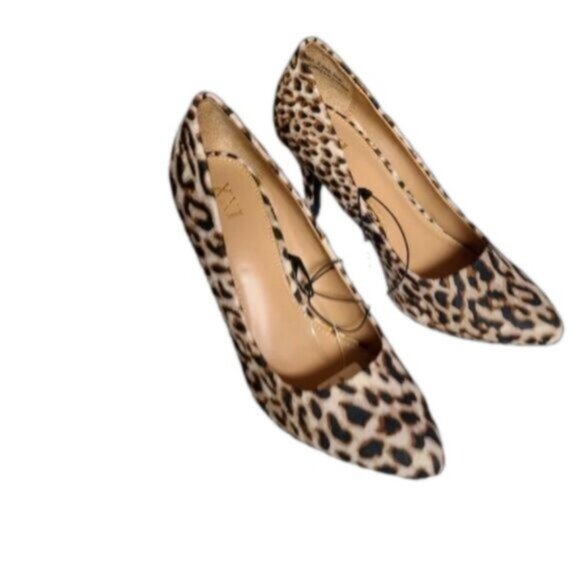 NWT Forever 21 Pointy Toe Animal Print Leopard Print Heels size 6 - Picture 3 of 8